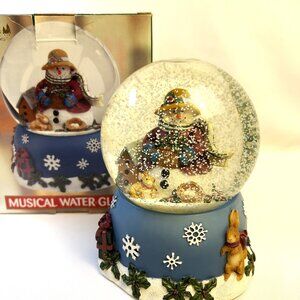 Musical Holiday Snow Globe Frosty the Snowman by Susan Winget